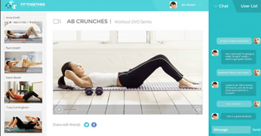 Desktop fitness application